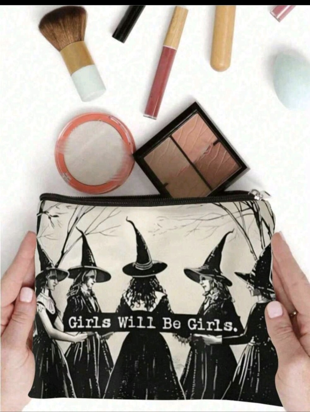Witch Halloween Everyday Cosmetics Makeup Pouch NEW